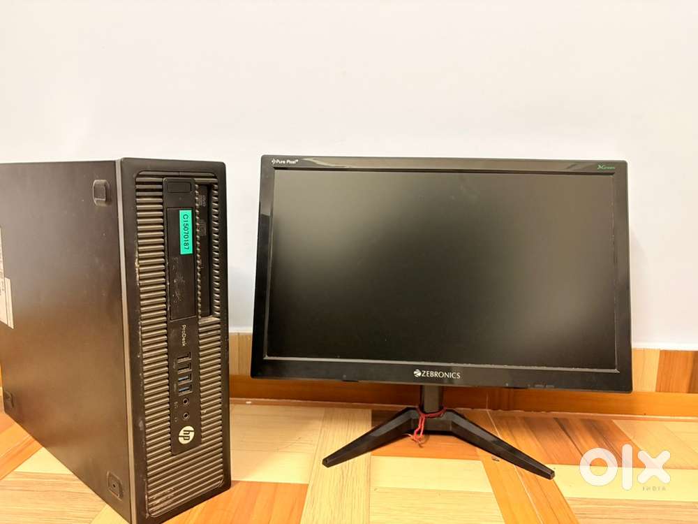 Hp Desktop pc i4 Cpu And Zebronics Monitor Complite Set