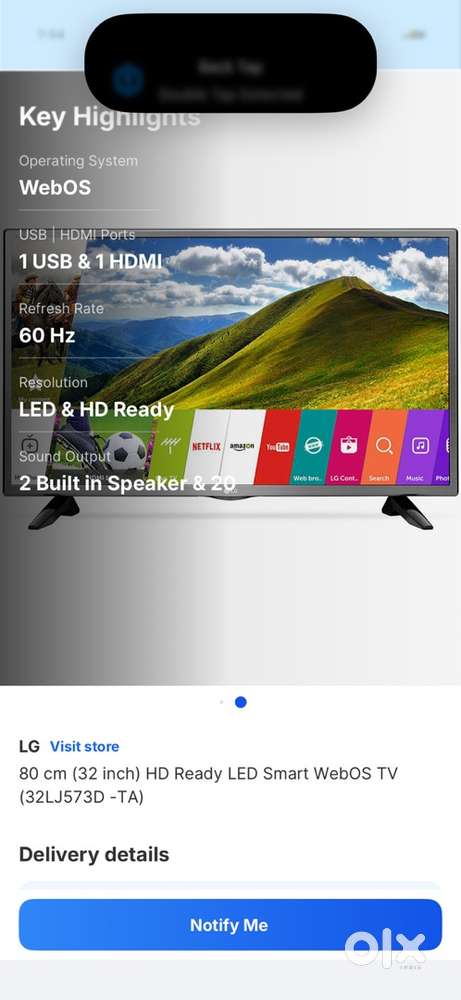 LG 32 inch smart tv