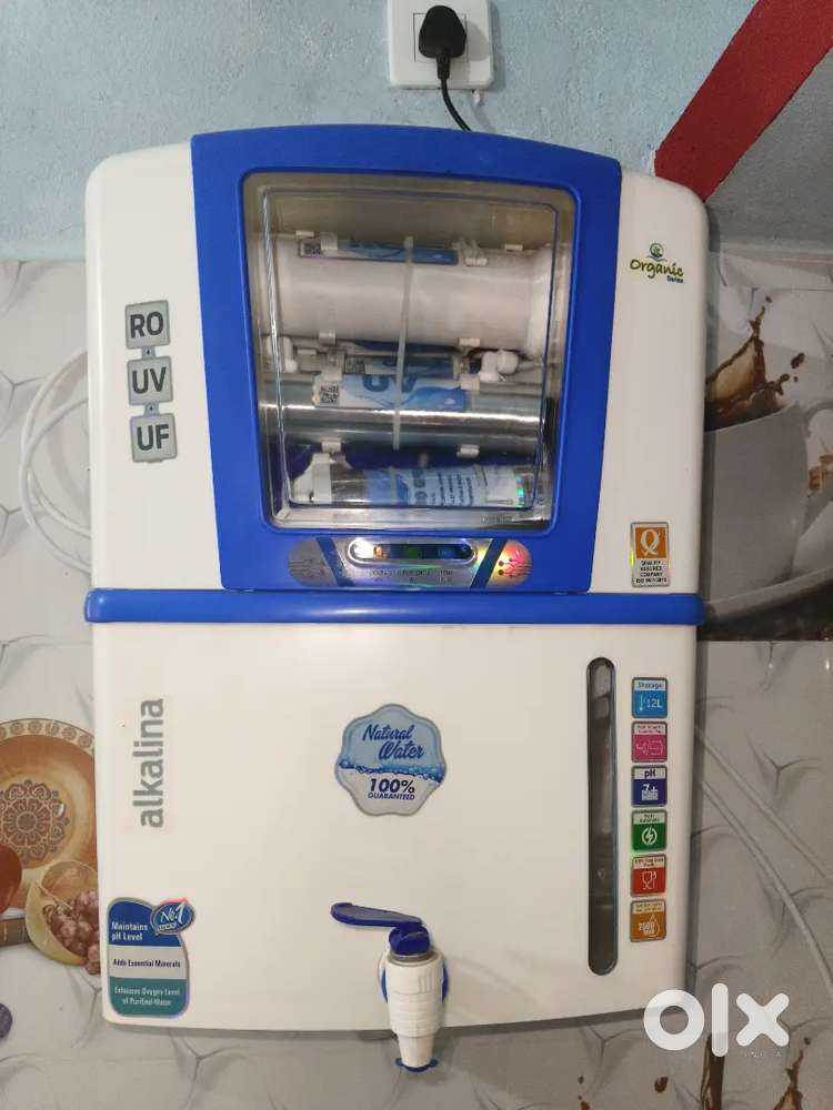 Alkaline water purifier with RO+UV+UF technology