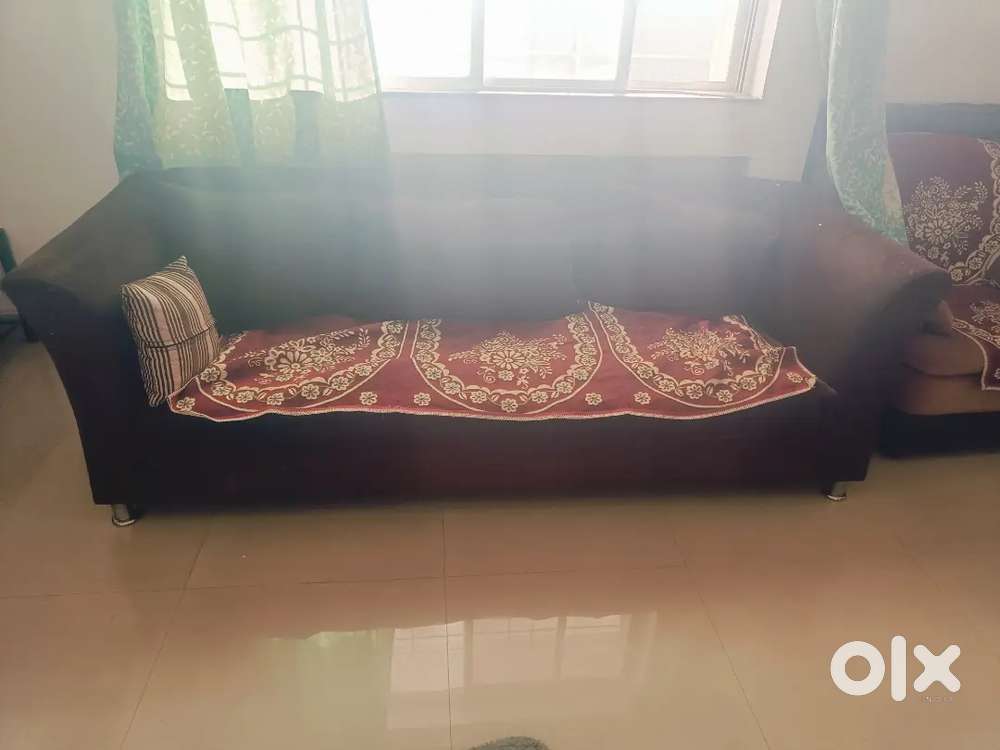 1 sofa and other 2 soft small chair