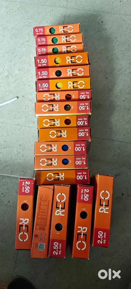 Havells Reo wires 1 mm, 1.5 mm and 2.5 mm