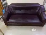 Leather sofa set