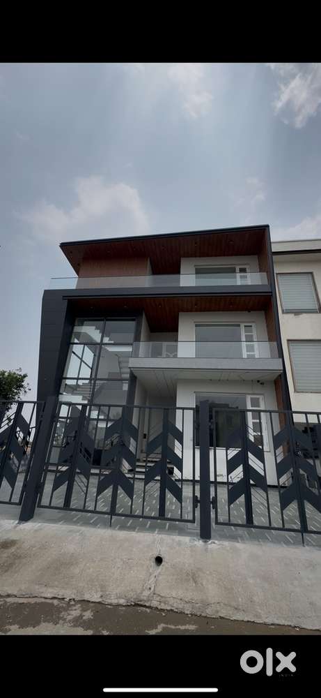 Newly constructed modern house