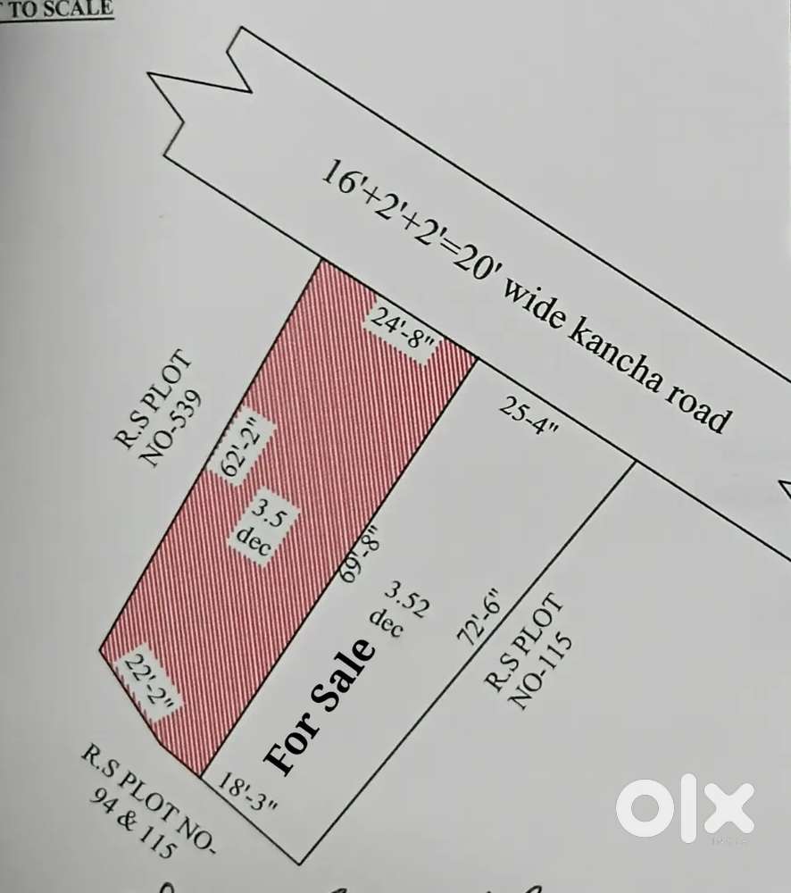 Sale Residential plot beside National highway