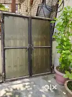 Iron window with gril and glass fittings