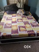 Double Bed and Mattresses with side Table