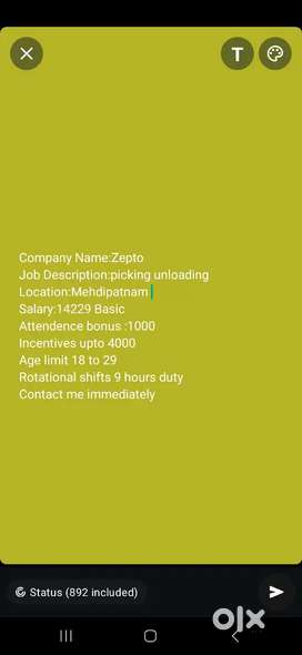 Wanted male (picker&loader)Mehdipatnam