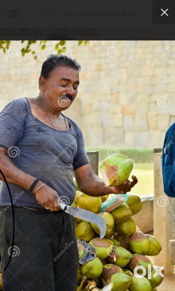 Tender coconut cutting job