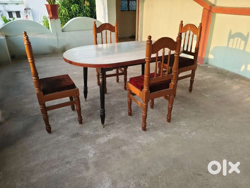 New 4 no.s of Dinning chair and old dinning table