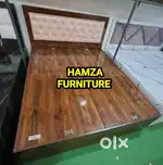 HAMZA FURNITURE New designer stylish look particle wood Bed 6by6