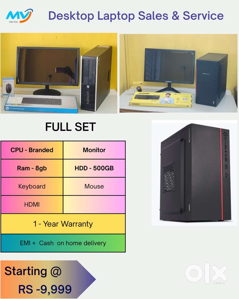 Branded Full Set  All Basic Software Loaded  ash on home delivery