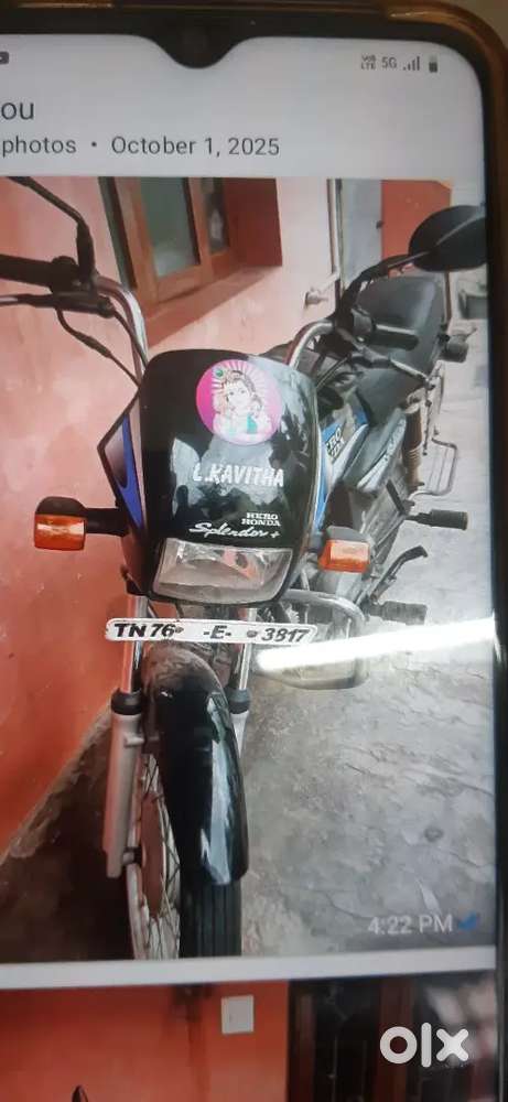 Hero honda splendor plus good running condition. 2009 model..