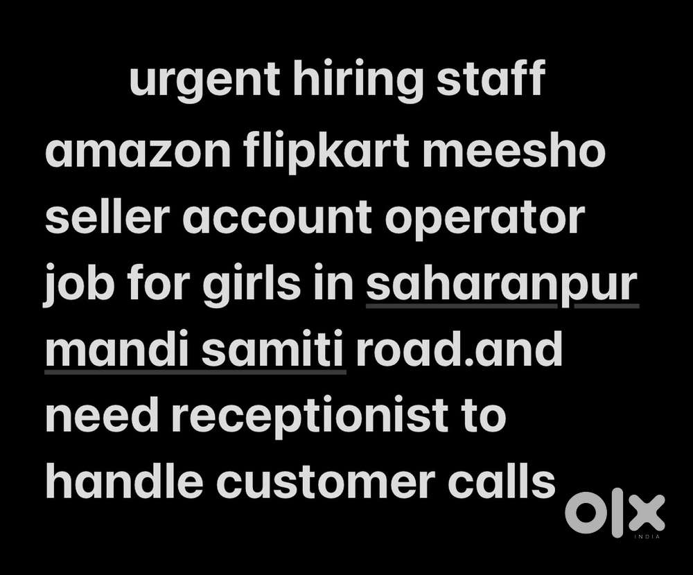 need receptionist girl