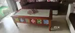 Sheesham wood with top marble jodhpuri centre table