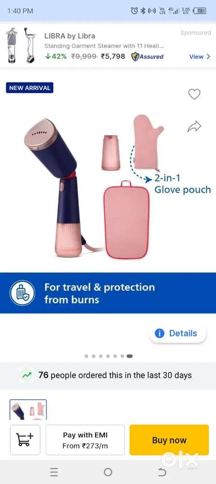 Hand steam iron Philips brand new peti pack not open