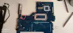 Laptop motherboard and keyboard and charger port and yours report