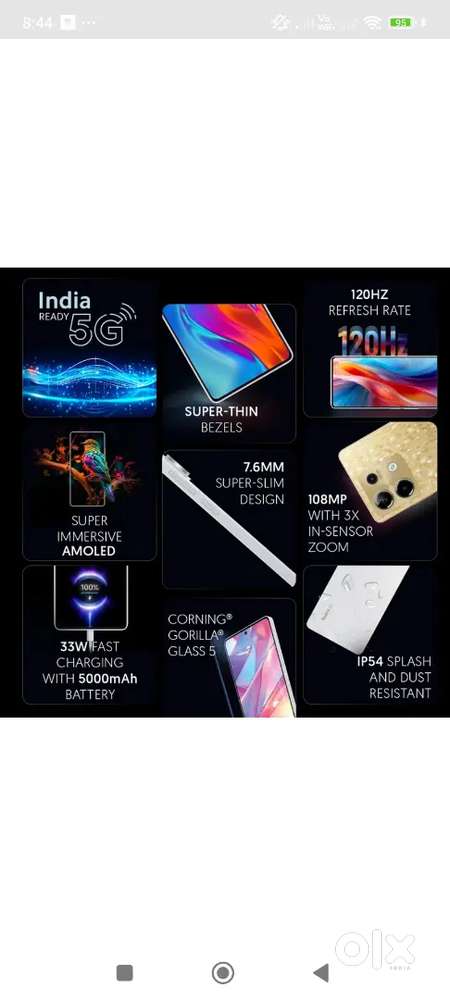 Redmi note 13 5g mobile. 6/128 gb