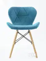 Modern Eames Replica Velvet Dining Chair for Cafe, Side & Accent -