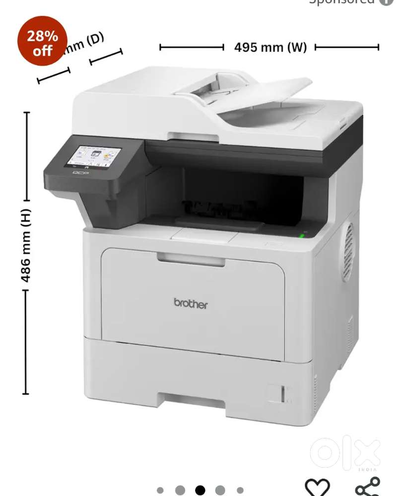 Brother dcp-5660dn 3months printer with counter