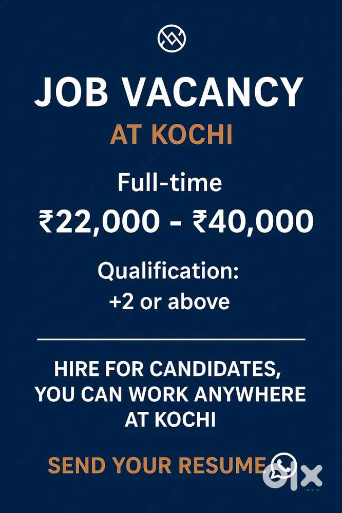Job vacancy at Kochi
