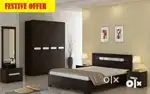 New bedroom set ( bed / wardrobe / side table / dressing table )