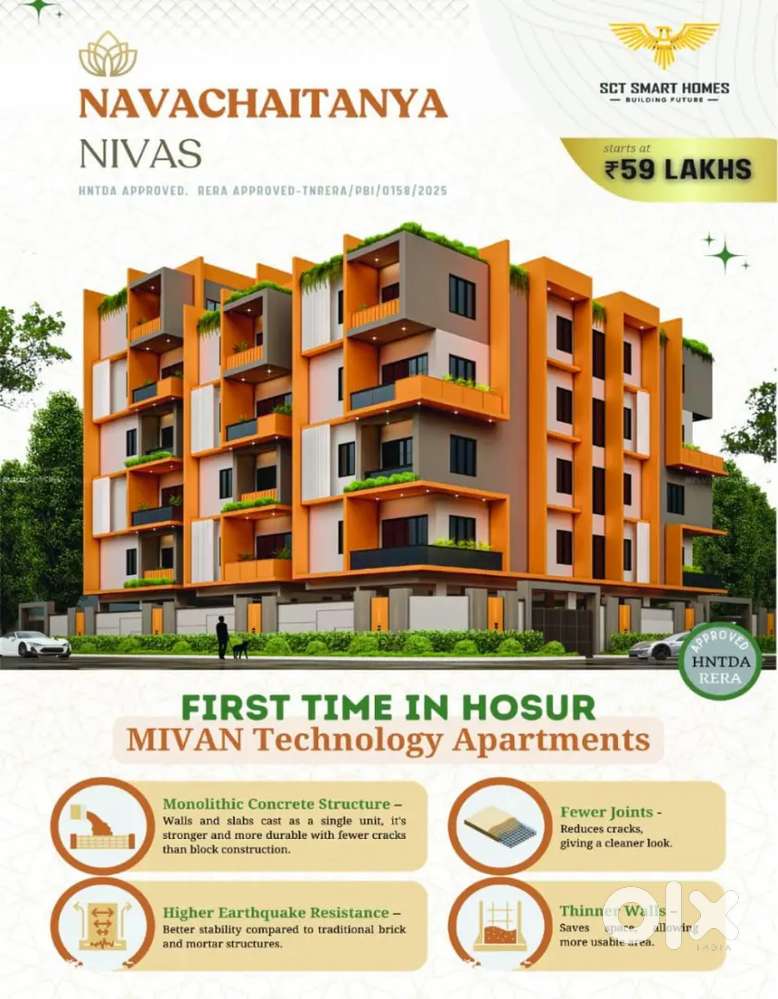 2 BHK APARTMENT in HOSUR THALI ROAD