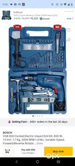 Bosch drill machine set