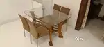 4 seater Teakwood (Saagwan) dinning set for sale