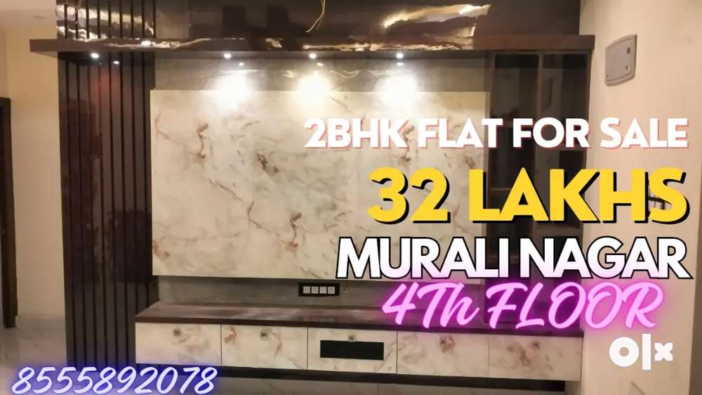 32 Lakhs New 2 BHk Flat Murali Nagar 4th Floor