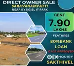 coimbatore saravanamapatti near KGISL IT PARK DTCP approved site sale