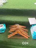 Wooden Hanger snd plastic hangers for sale