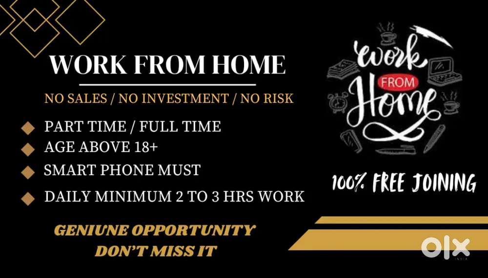WORK FROM HOME OPPORTUNITY