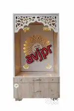 New wooden designer mandir with led light or storage huge space