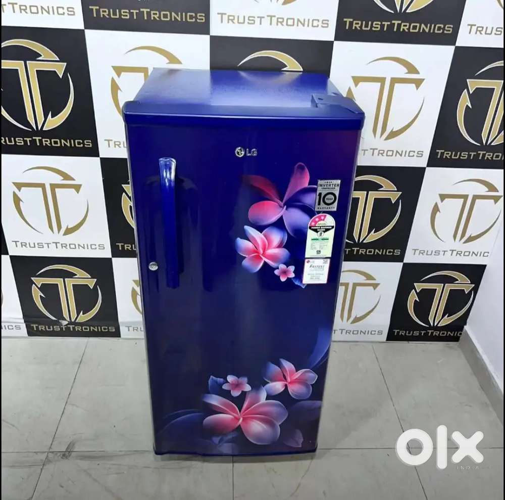 Lg inverter bule colour single door in mint condition less used