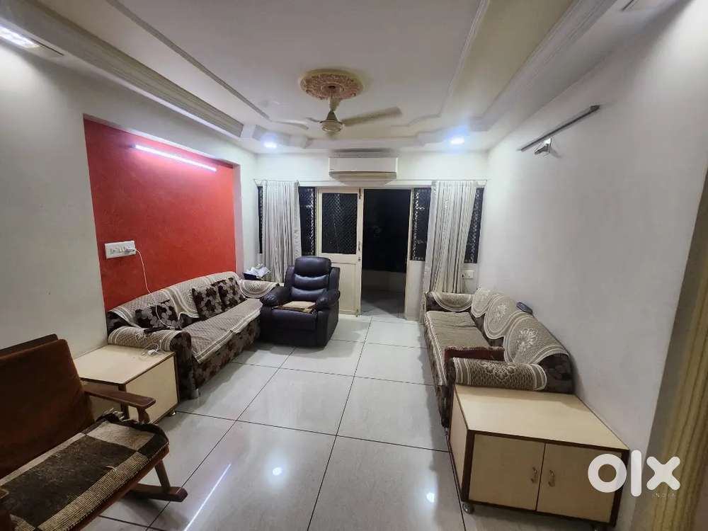 3 BHK Fully Furnished Flat On Rent at Shyamal Cross road