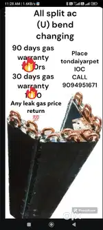 ALL SPLIT AC U BEND CHENGING