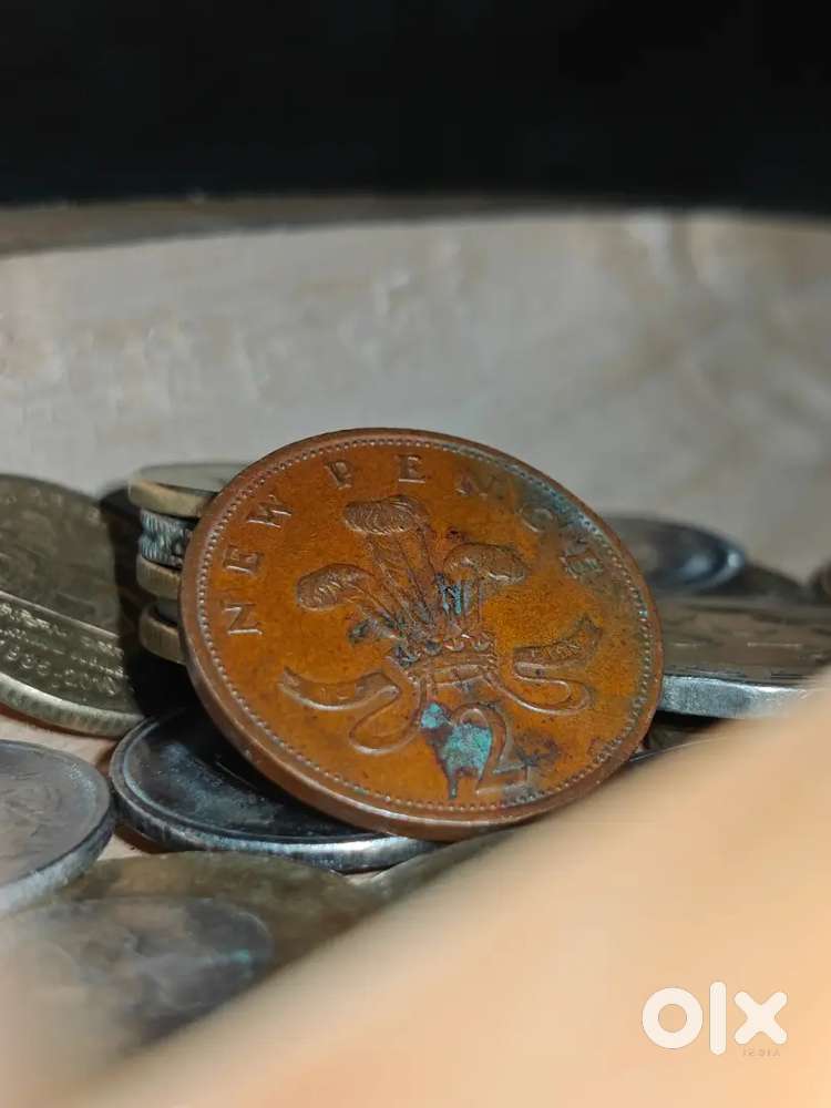 British One New Penny Coin.