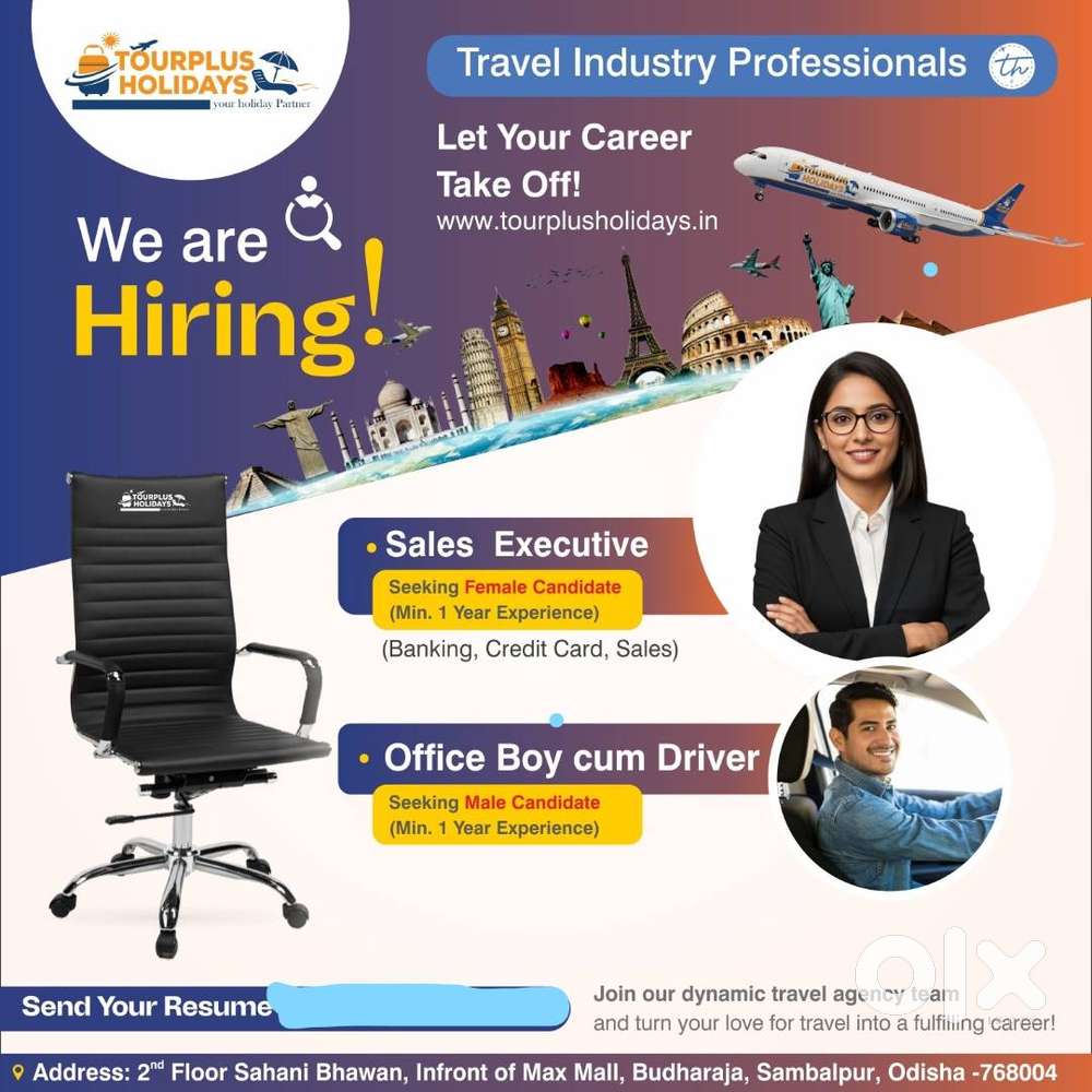 SALES EXECUTIVE , OFFICE BOY CUM DRIVER