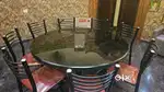 Branded Dining table Round 5feet diameter with 8 chairs