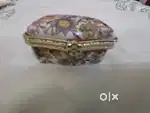 Antique ceramic jewel box