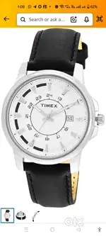 Watch timax with date display
