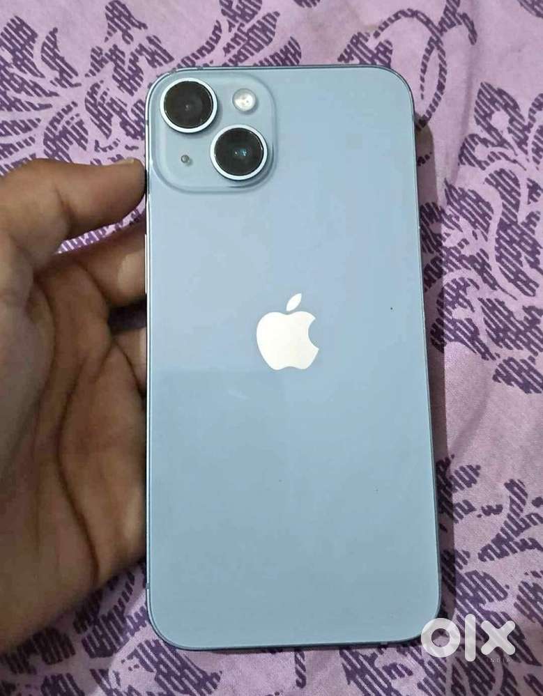 I phone 14 sera blue 128 gb with bill box