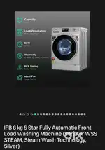 IFB 8 kg 5 star fully automatic front load washing machine
