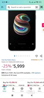 Redmi 5A 16GB (2GB RAM) cream