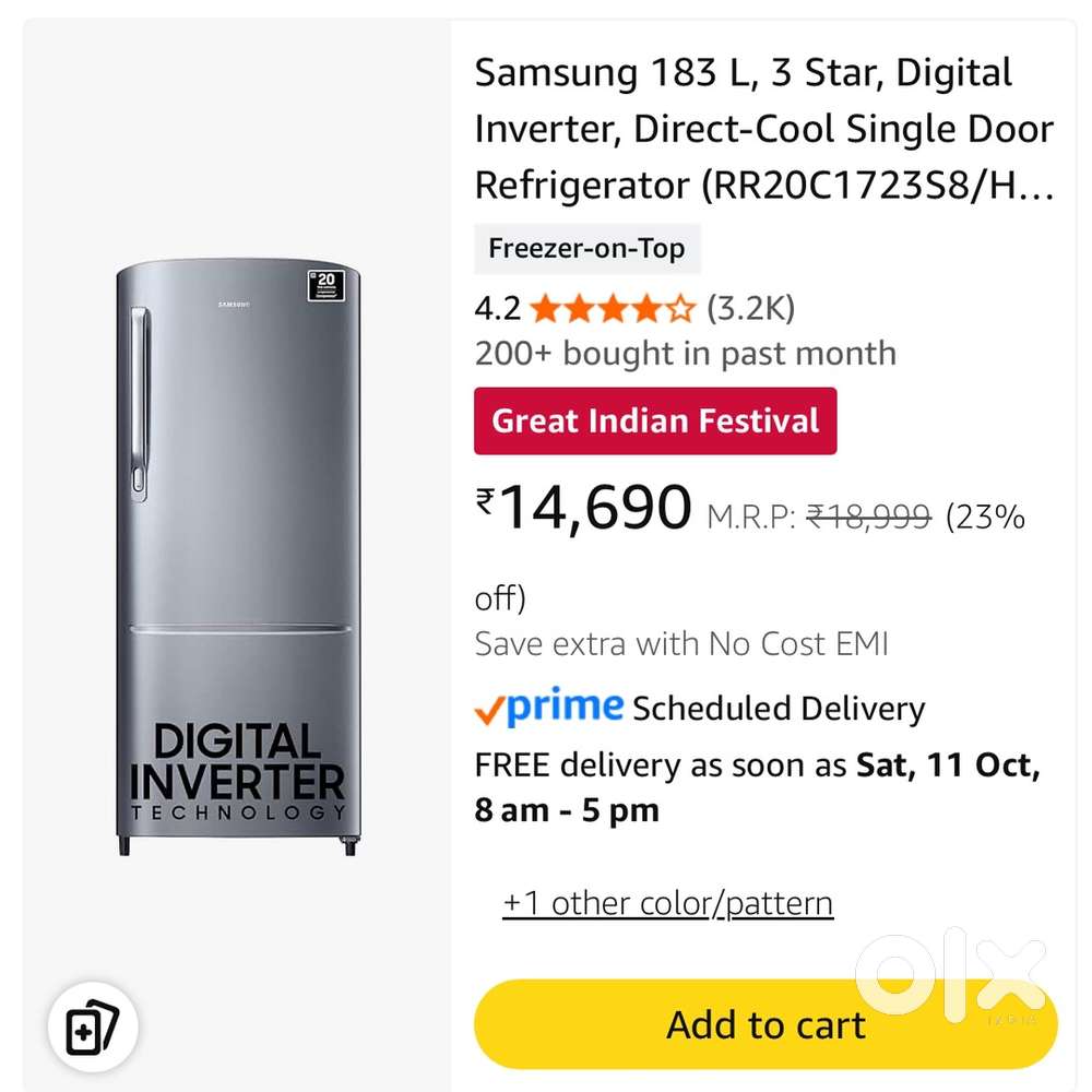 No Problem Fridge 190 L