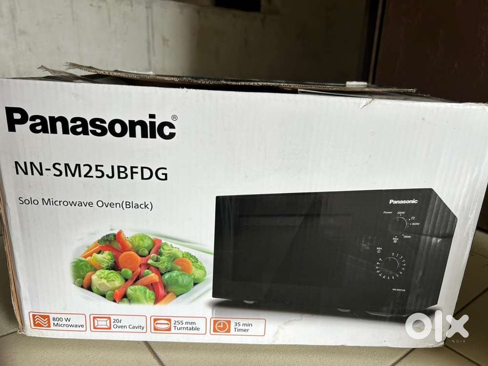Panasonic 20L Solo Microwave Oven (NN-SM25JBFDG,Black)