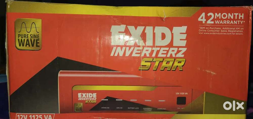 Pure shine wave exide inverter 1125 va