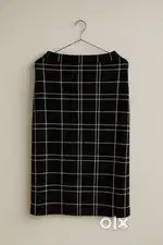 Urbanic  Black & White Plaid Midi Skirt
