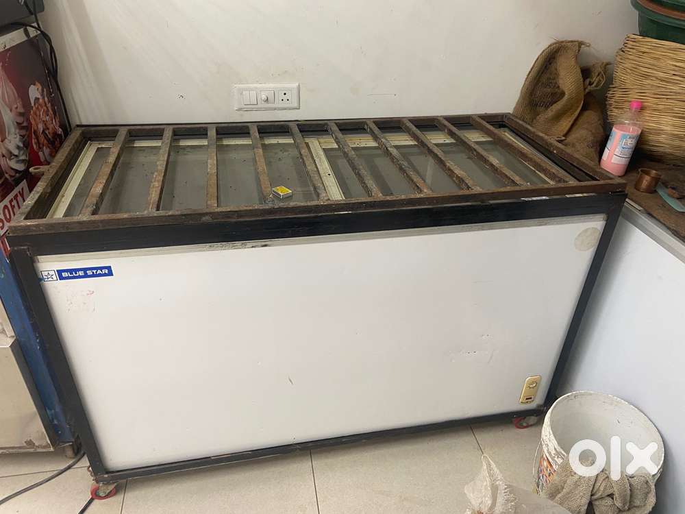 Blue star glass Deep freezer  500L