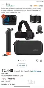 BRAND NEW CONDITION GOPRO 11 BLACK ACTION CAMERA (SPECIAL BUNDLE PACK)